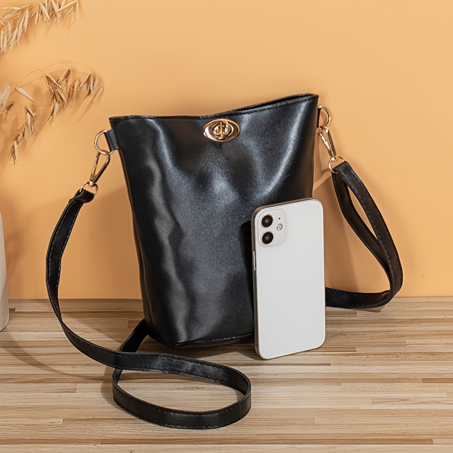

Vintage Crossbody Bag With Tassel, Adjustable Strap, Stain Resistant, Solid Bag With Closure, Polyester Lined, Mobile Phone Pouch - /light Green