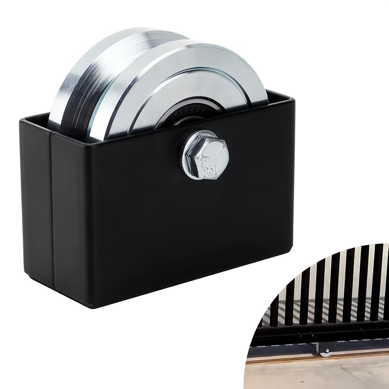 TEMU 1 Set 4" V Gate Wheel With Box, Solid Sliding Gate Wheels, Load Capacity 3000lbs Heavy Duty For Inverted V Tracks