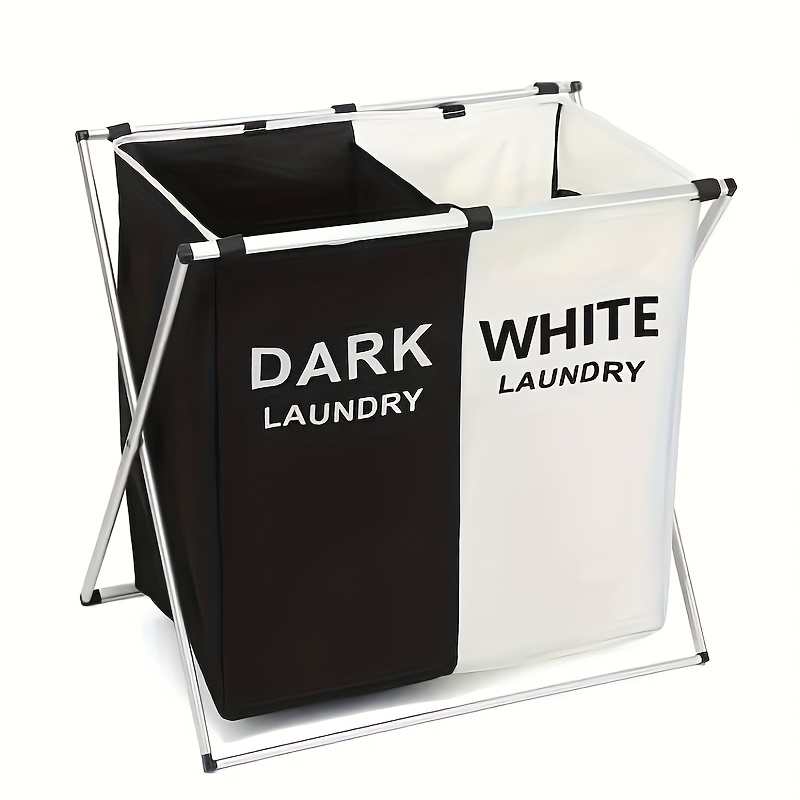 office sorting 1 2 3 section laundry basket foldable hamper sorter with   laundry baskets