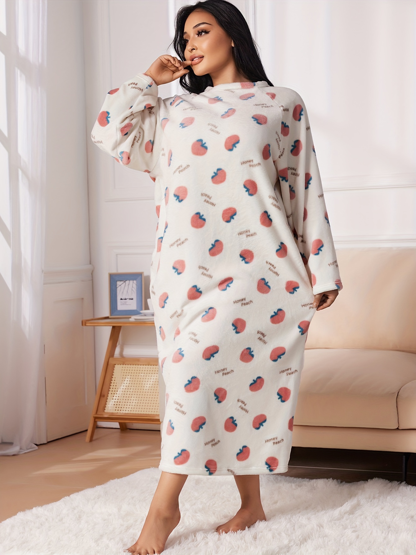 Dress Long Sleeve Long Flannel Nightgown Only Necessities Women's