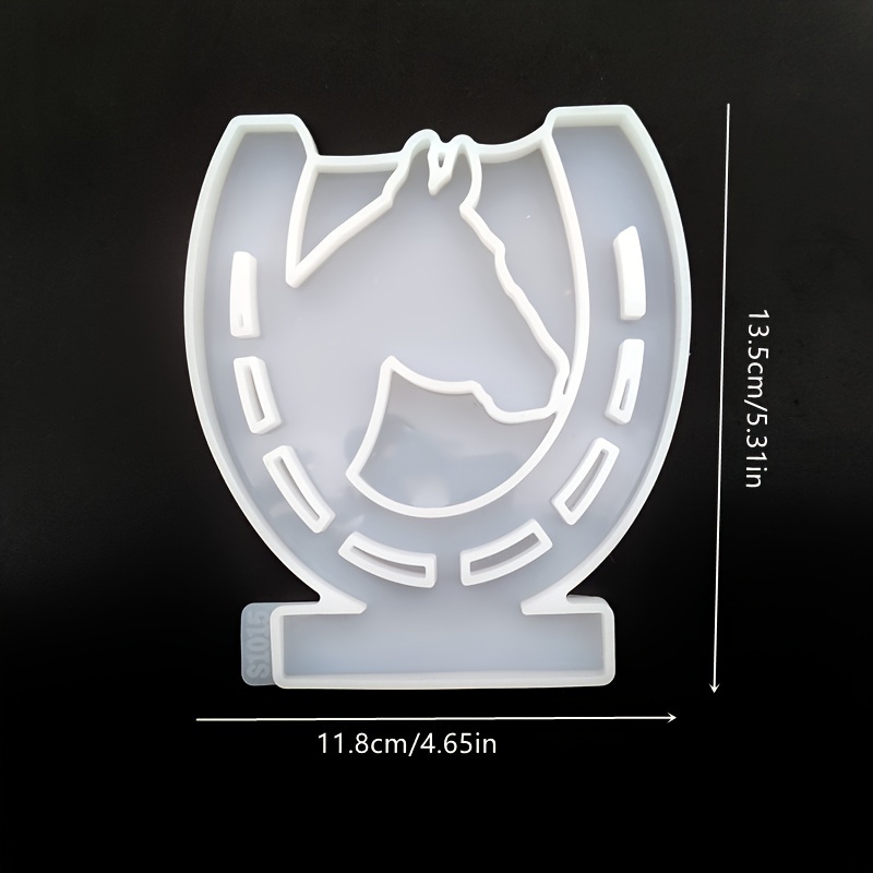 Image of Horse Head And Hoof Decorative Silicone Molds For Cement And Plaster, Featuring Horse Head Inserts For Hoof Designs