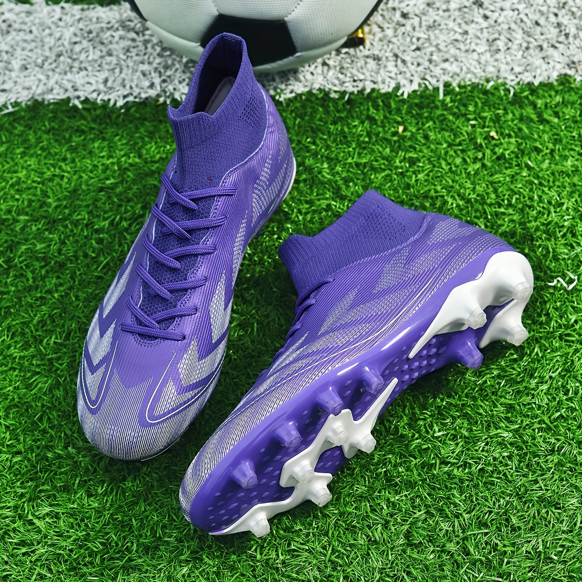 Zapatillas de Fútbol, Nuevas 2025, Profesionales para Competición, Antideslizantes, Entrenamiento al Aire Libre, Tacos AG, Corte Alto, para Hombres, Mujeres, Estudiantes y Adultos