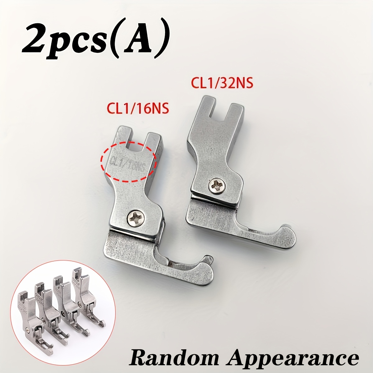 E-shop (2 Stück) CR1/16NS & CL1/16NS & CR1/32NS & CL1/32NS Hoch-/Niederdruck-Füße für Industrienähmaschinen – Langlebige & präzise Nähzubehörteile für