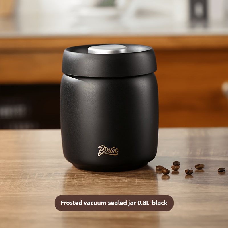 Bincoo Coffee Sealed Can Press -keeping Coffee Storage Can 304 Stainless Steel Storage Can