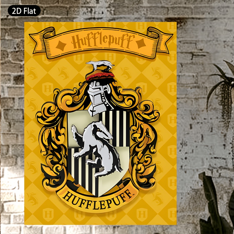 TEMU 2D Plat, 2D Plat, 1pc Harry Potter, Peinture Décorative 2D Plat avec des Personnages de Films et de Bandes Dessinées, Convient pour Salon