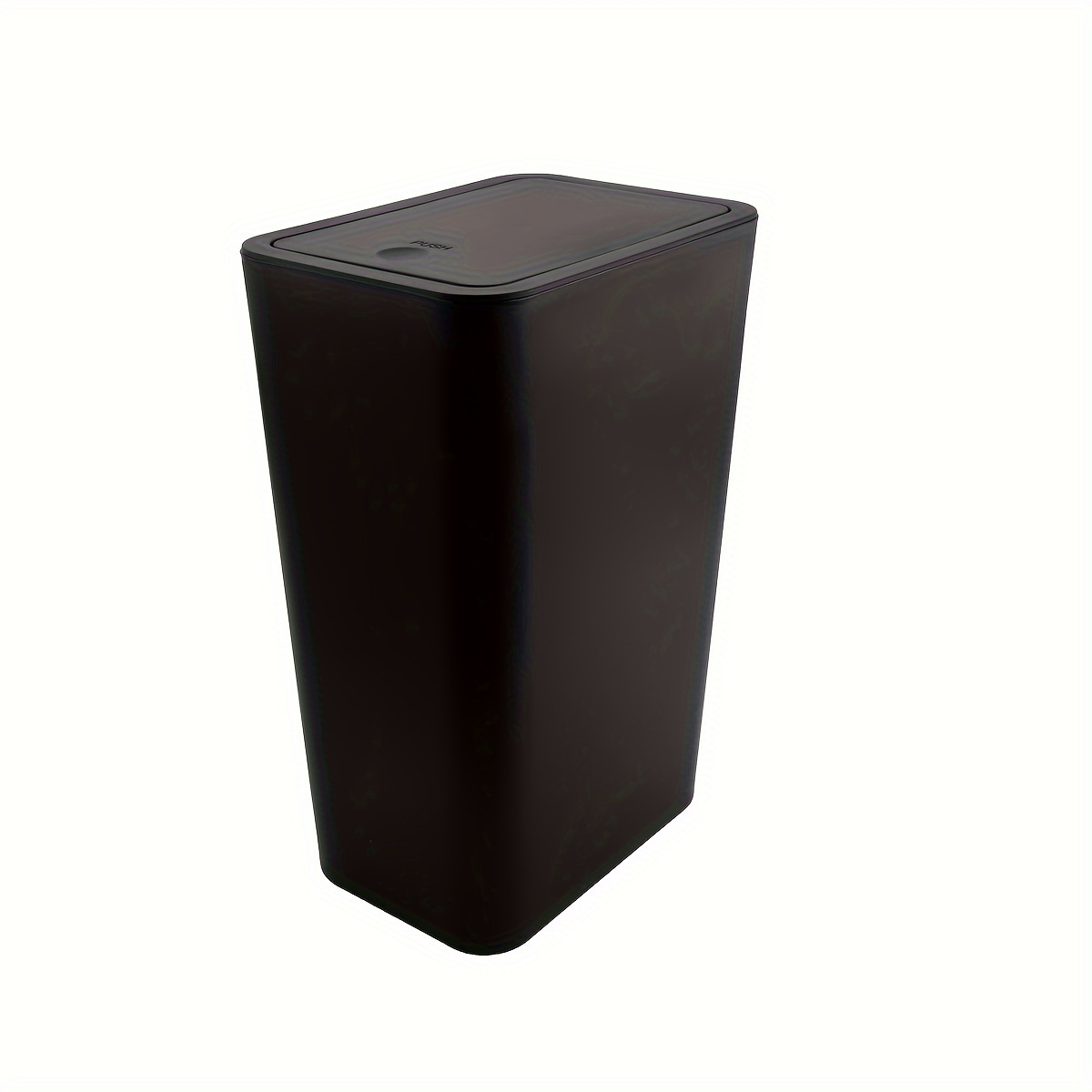 TEMU Pop-up Lid Rectangular Trash Can For Rv, Bathroom, Bedroom, Living Room, Office - Easy To Clean, 99% Compatible With Rvs, Black, White, Gray Rv Toilet Spare Parts