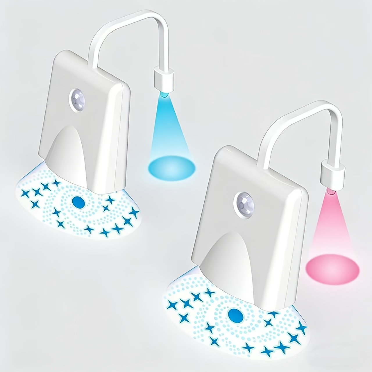 2pcs LED Motion Sensor Smart Lights for Bathroom