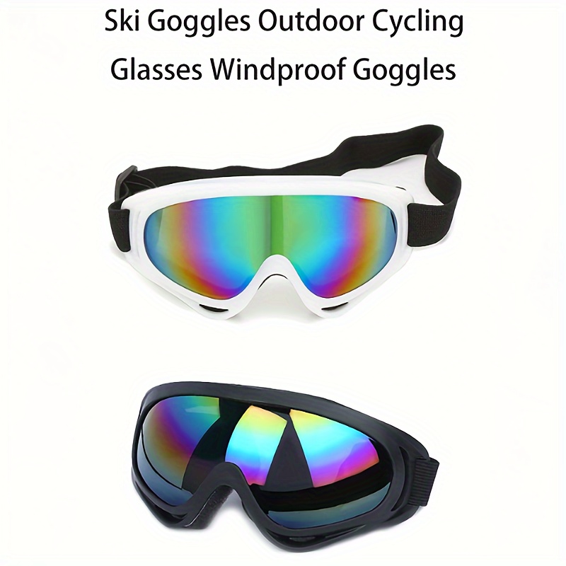 

1pc Unisex Adult Ski, With Photochromic Lens, Breathable Vent Design, Strap For Outdoor Cycling - Sports