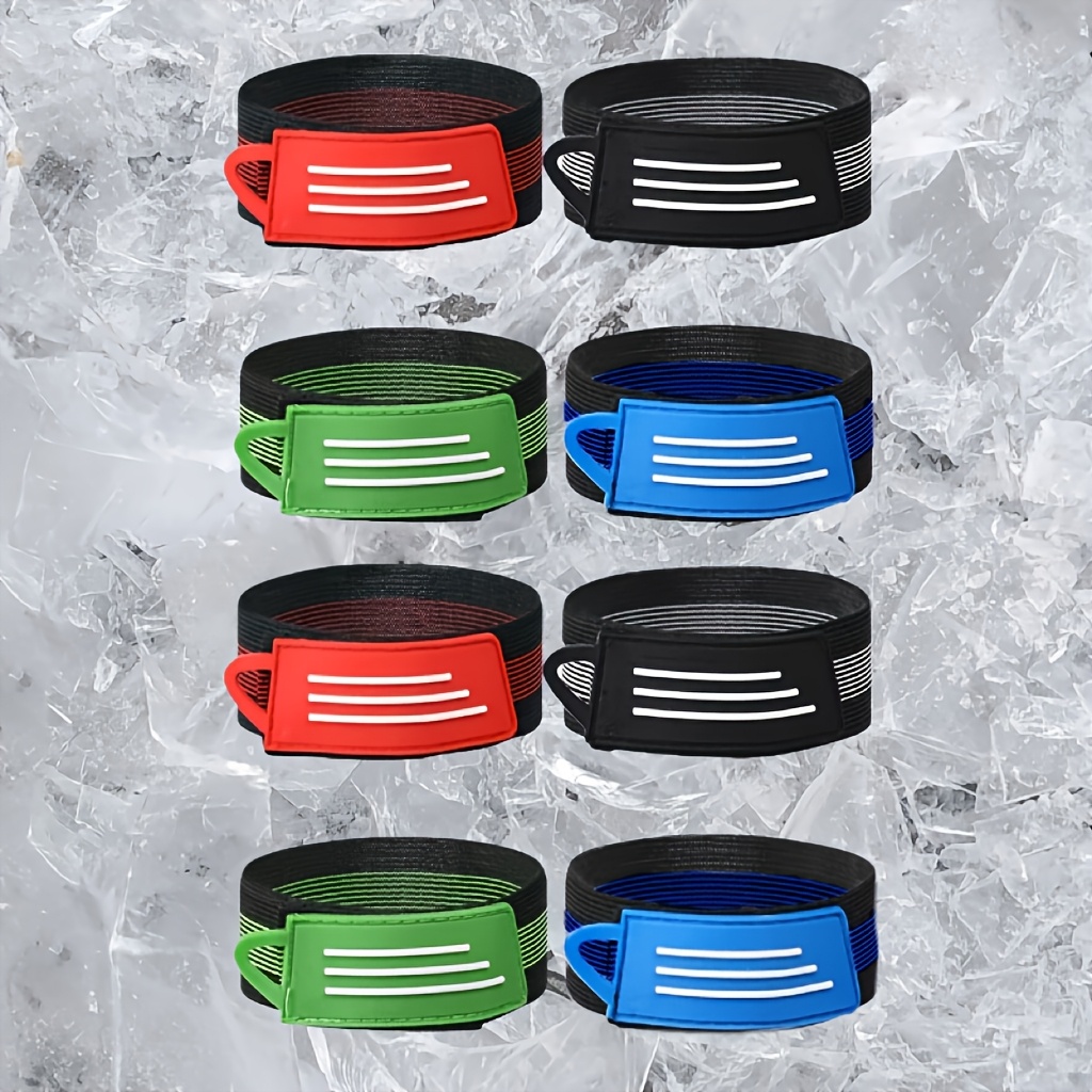 TEMU 8-pack Unisex High Elasticity Wide Bicycle Leg Straps ( Type) | Strong Anti-slip | Mountain Bike/commuter Ankle Straps | Pants Leg Straps And