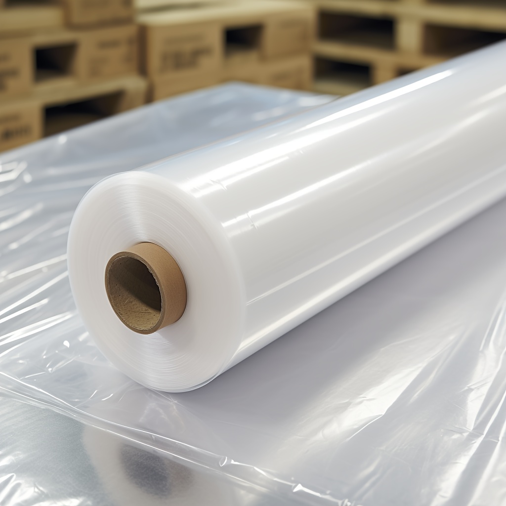 

18inch Stretch Wrap - 1500 Feet 80 Gauge, 1 Roll Of Clear Plastic Self-adhering Stretch Wrap Film For Wrapping, And Packaging For Moving Supplies Heavy-duty Shrink Film