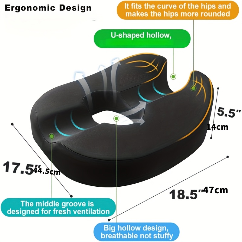 memory foam donut cushion prostate pelvic floor Temu Malaysia