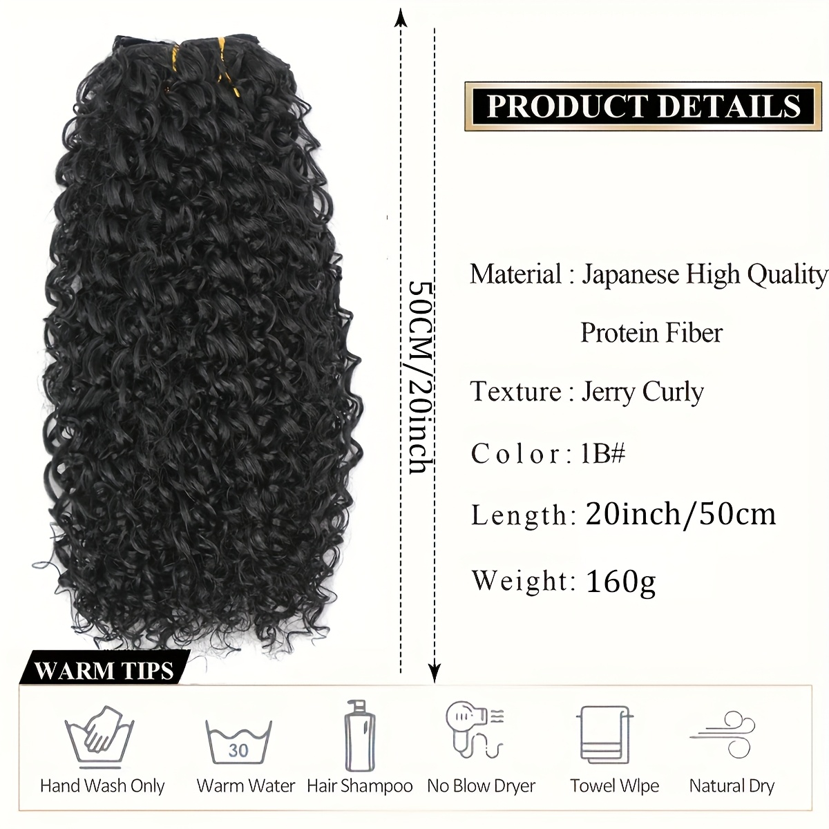 6pcs   clip in hair extensions for women   with your own hair synthetic   wave pieces in     halloween christmas     accessory secure clip attachments hair accessories Product details 3