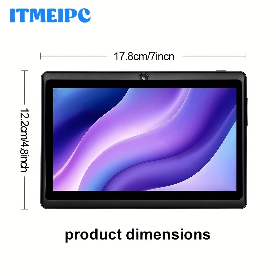 7-inch Android 14 Tablet – 4GB RAM (2+2 Expansion) + 32GB ROM, Quad-Core Processor, HD IPS Display, Dual Cameras, Supports Memory Card Expansion, GMS, with Protective Case – 2025 New Model, Tablet, Pad, Tablet, Pad