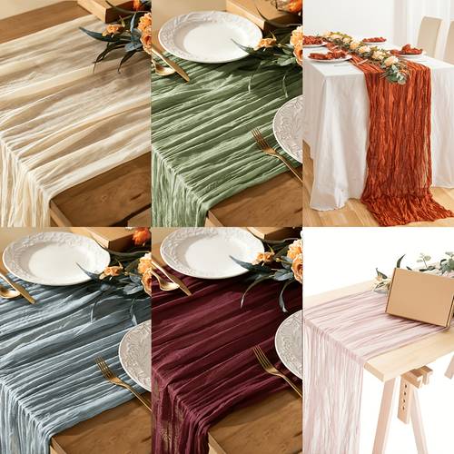 Polyester Crinkled Table Runner