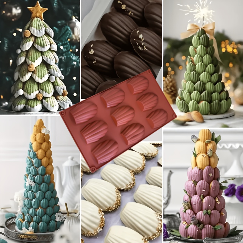 Stampo Per Torta A Forma Di Albero Di Natale In Silicone Antiaderente - 18,5x15x2,6 Cm, Per Muffin, Plumcake, Gelatina E Pasticceria Creativa - Stampo Flessibile