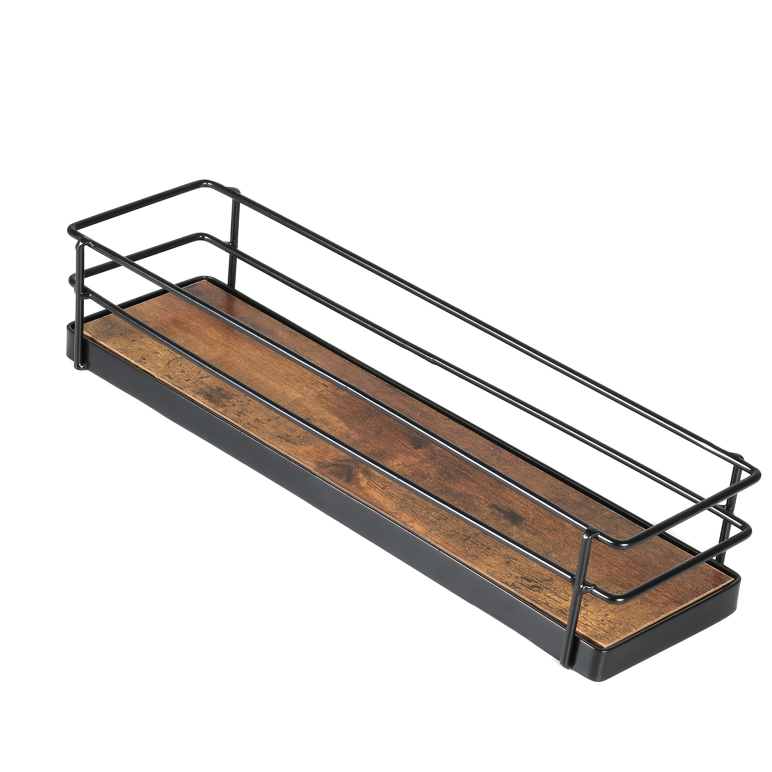 TEMU 4-bottle Space- Storage Rack For Kitchen, Coffee Bar - Holds Syrup, Wine, Soy Sauce & Condiments