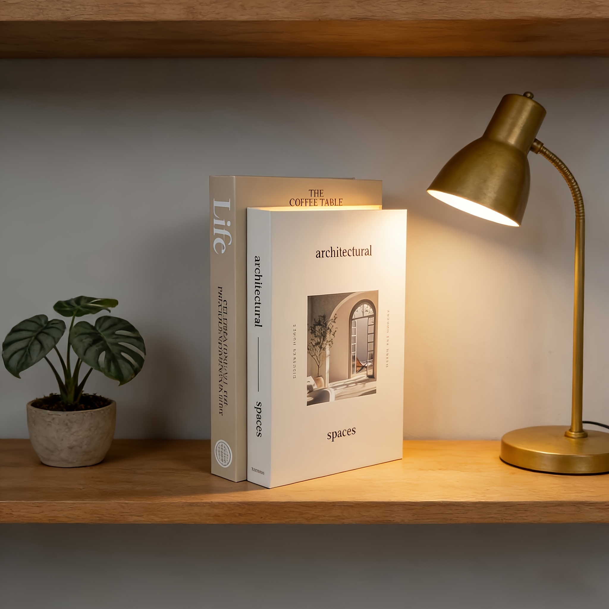 E-shop 2 Stück Realistische Fake-Bücher – Faltbare & Stapelbare Buchstützen für Schlafzimmer, Wohnzimmer, Arbeitszimmer – Dekoratives Requisit mit