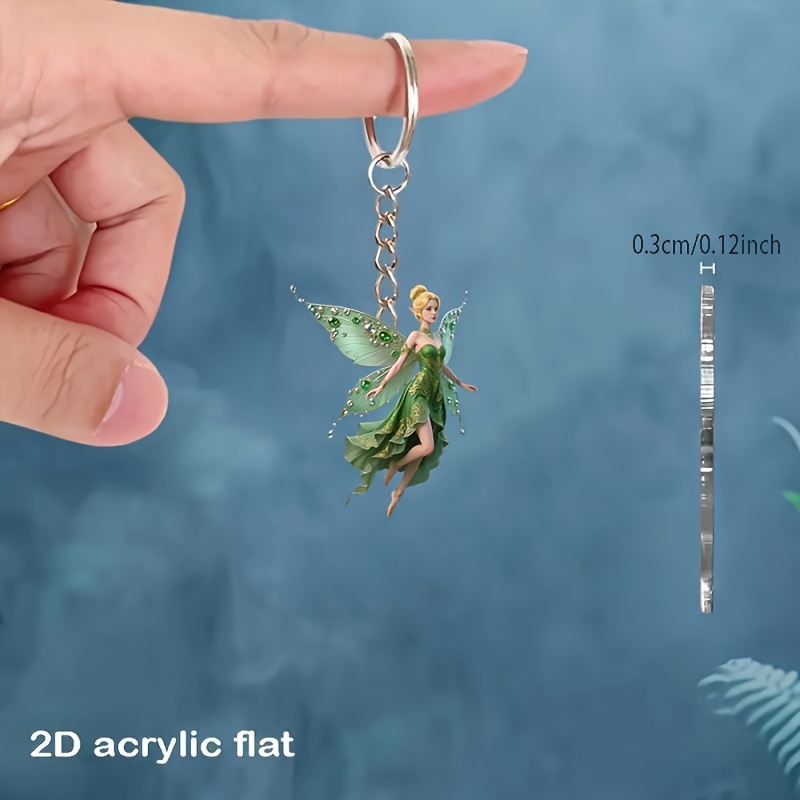 2d Flat, An Acrylic Keychain, Key Ring, Backpack Additions Mobile Phone Pendant, Car And Home Decoration, Birthday, Holiday And Party Gifts