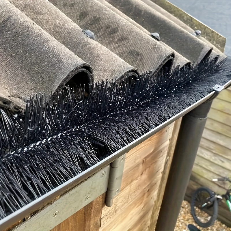 

13.12ft Stainless Steel Gutter Guard Brush - 100mm Wide, Black For Roof & Gutter Protection, Prevents Clogs, Outdoor Use, , No Electricity Needed