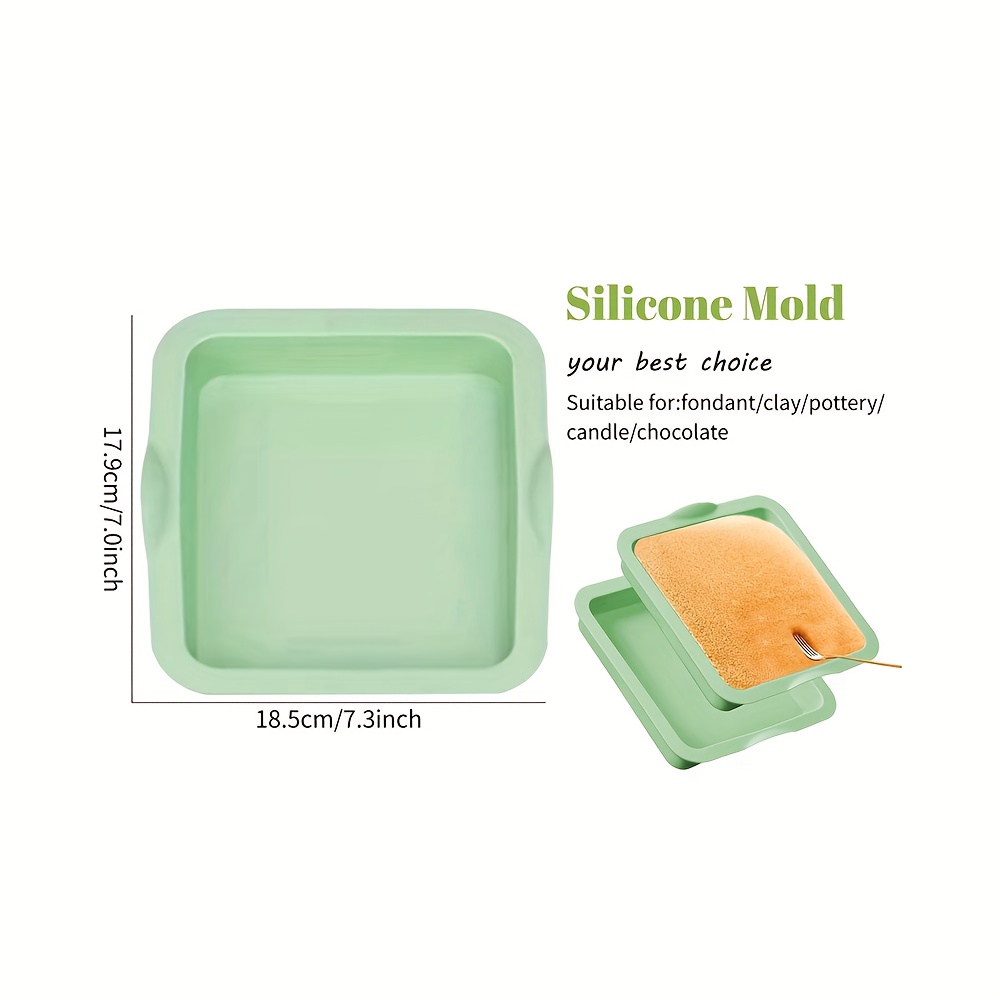 Image of Household Baking Silicone Mold For Cakes, Featuring And Round Design, Ideal For Layered Baking