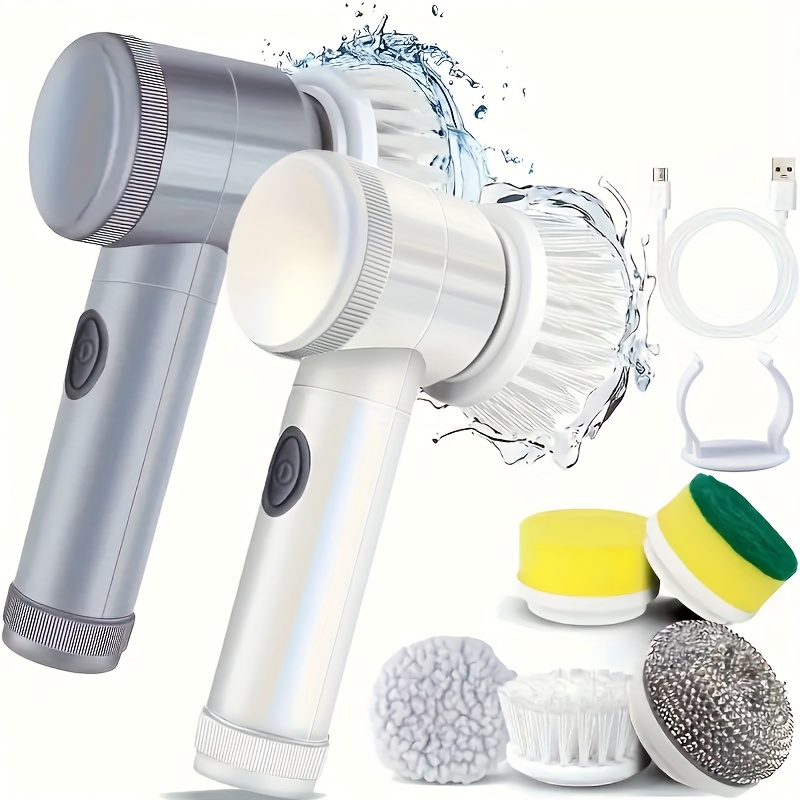 Electric rotary brush for bathroom and kitchen cleaning