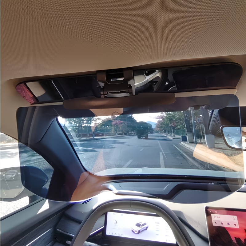 TEMU 1pc Car Sun Visor, Polarized Sun Visor Extender, , Car Sun Visor Extension, Protects Against Glare, Uv, And Stray Light, Ensures , Polarized Car