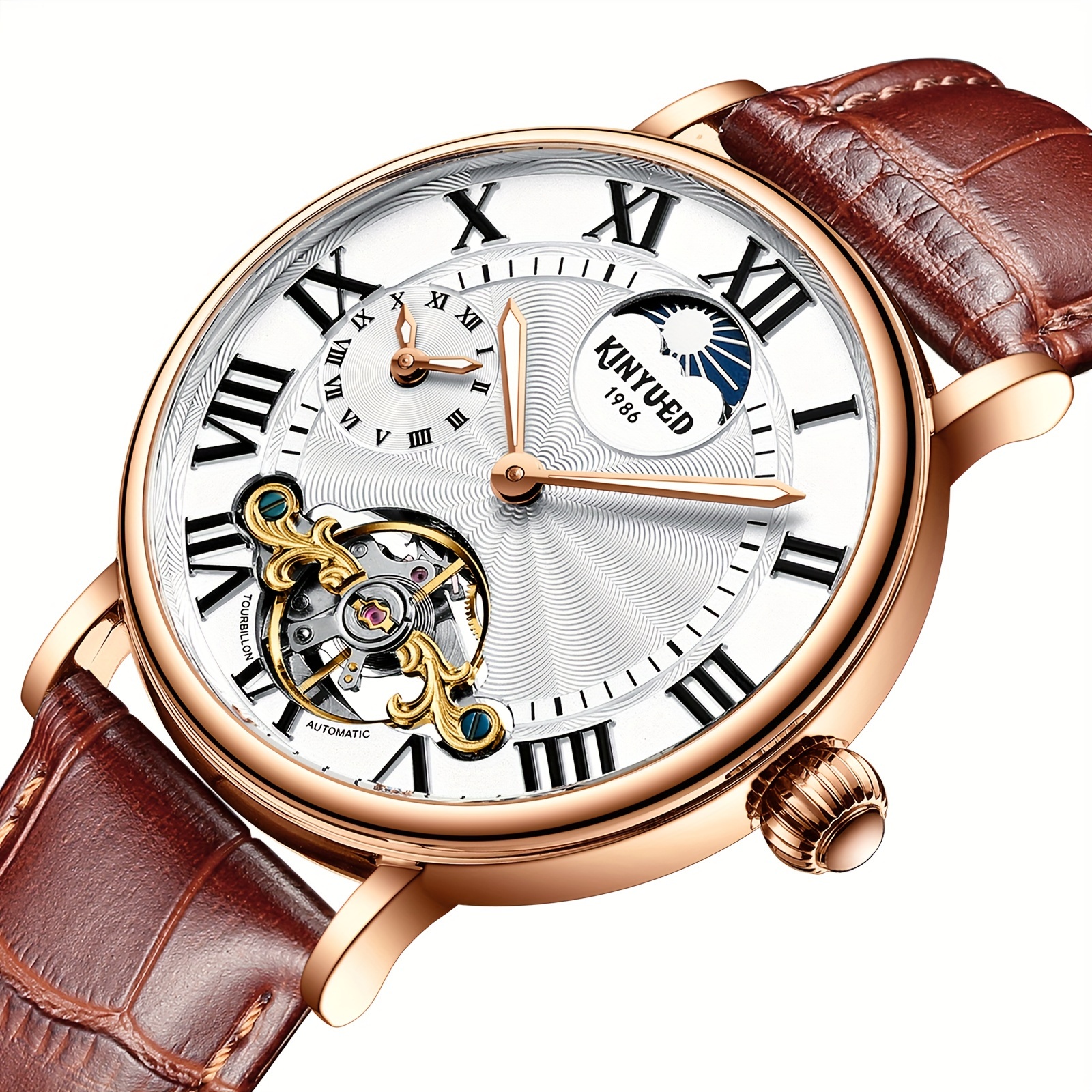 TEMU Men's Watches, Calendars, Day, Fully Automatic Watches, Business Watches, Men's Mechanical Watches