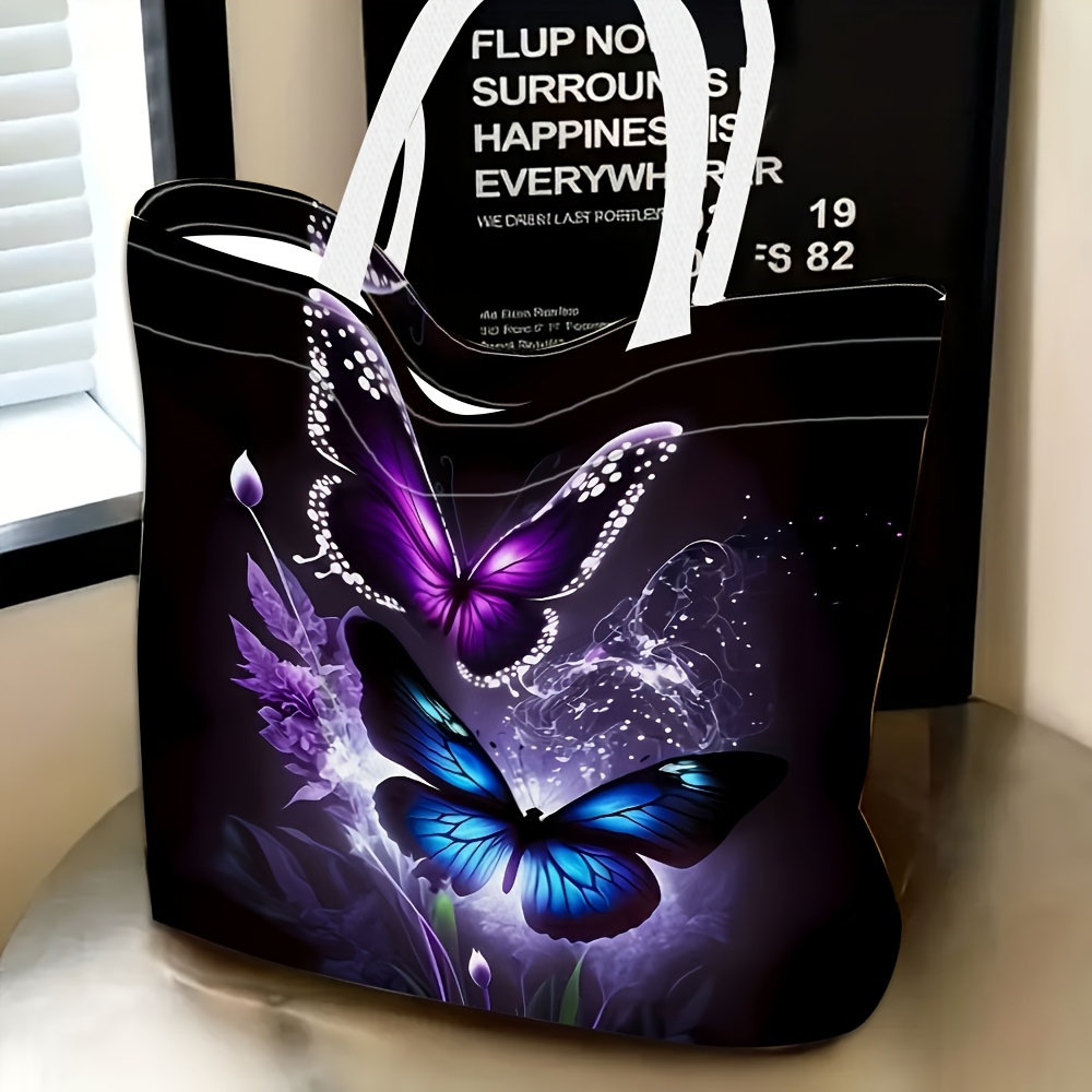 TEMU 1pc, Women'-shoulder Bag With Purple Theme, Multi-functional, Tote Bag, Clutch, Evening Handbag, Travel Essential, Fashionable And Casual, Daily