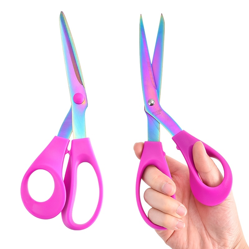 

Ultra-sharp Titanium Scissors With Ergonomic Grip - Stainless Steel For Sewing, Arts, Office, School & Home Use