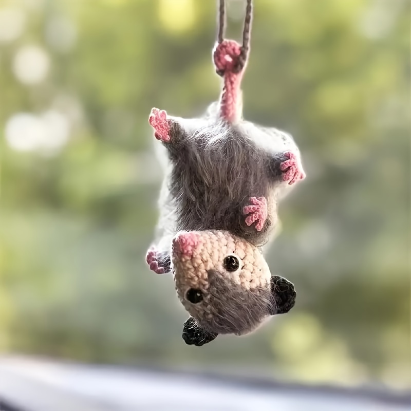 

Joli crochet opossum accroché à la - Décoration de véhicule parfaite et cadeau