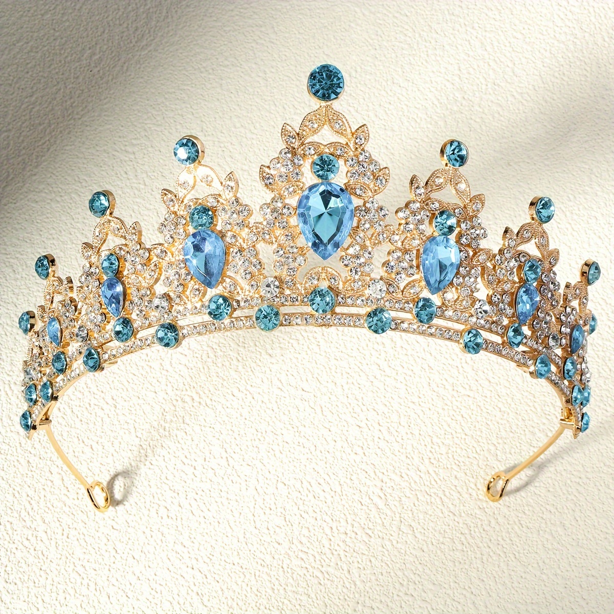 Nuziale Vintage Barocca Corona in Strass Diadema Cristallo per Donna, Coroncina Cerimonia Nuziale Prom Dresses Pageants Princess Compleanno Parties Crown