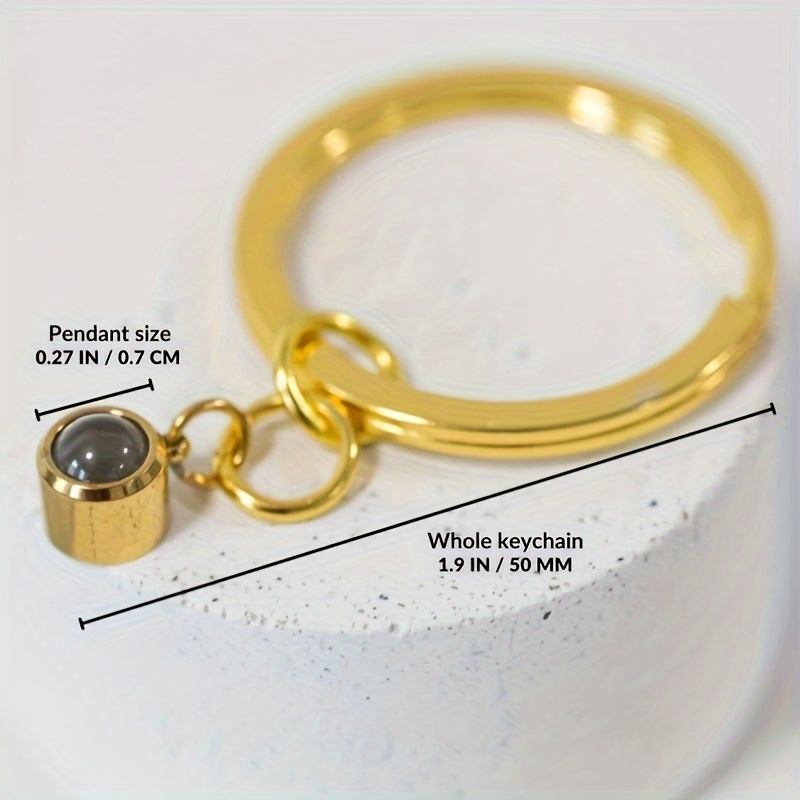 Customized Small Bead Projection Keychain