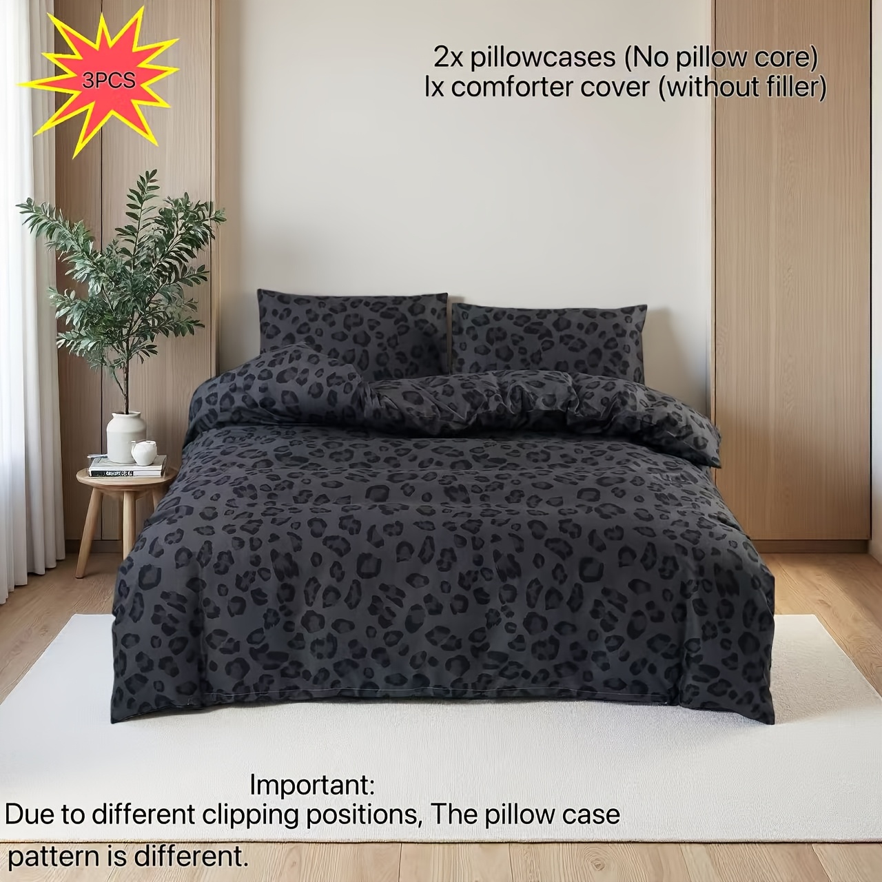 3-teiliges Bettwäsche-Set mit geometrischem Muster, Bettbezüge für kleine * Doppel- und Kingsize-Betten, Full Size 135* 160X220 200* 220X240, weich, maschinenwaschbar, handwaschbar, Gästezimmer,