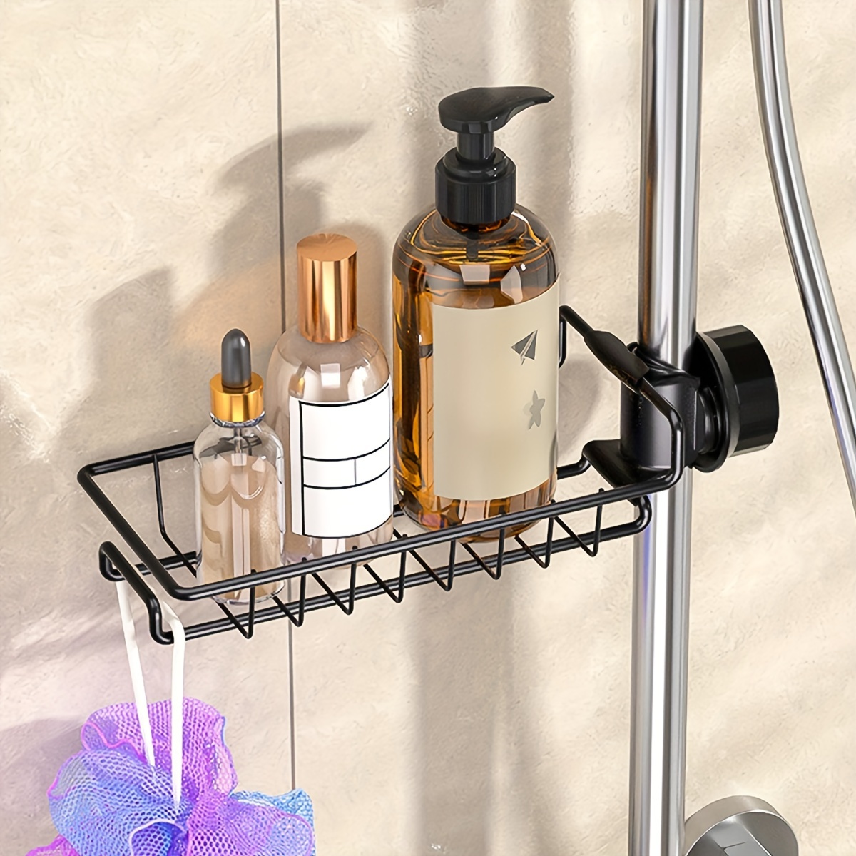 Image of 1pc Soap Dish Holder For, No Drilling, Soap Bar Holder Razor Holder For Shower, Shampoo Bar Holder For Shower Caddy For Bathroom