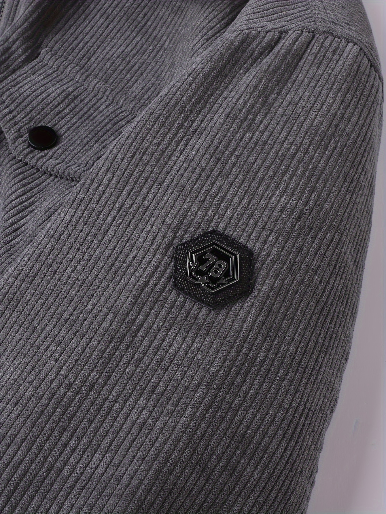 メンズ カフスジャケット zx 6116 新作2024 メンズカジュ ッション無地ジャケット コーデュロイ