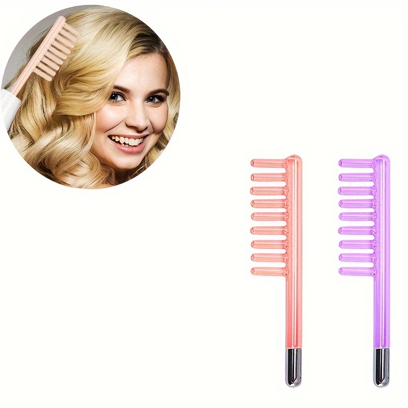 

Cxenog Glass High-frequency Facial Comb Electrode Nozzle For Hair Smoothing – 1pc Neon/ Unscented Hair , Electricity-free Use, No Battery Required