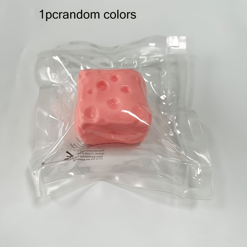 Easy Dimple Fidget Pink Series Toy Ultra-thin Cheese Malleable Toy, Square Cheese Toy, Toy, Affordable Toy, Halloween/christmas Gift (random Color)