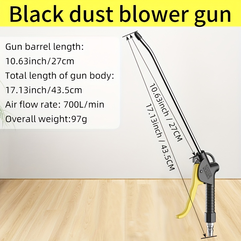 Durable Rust-proof High-pressure Dust Blower - Pneumatic Tool, Used For Automobile Detailing, Industrial And Domestic Use, Removing Dust And , Without Battery