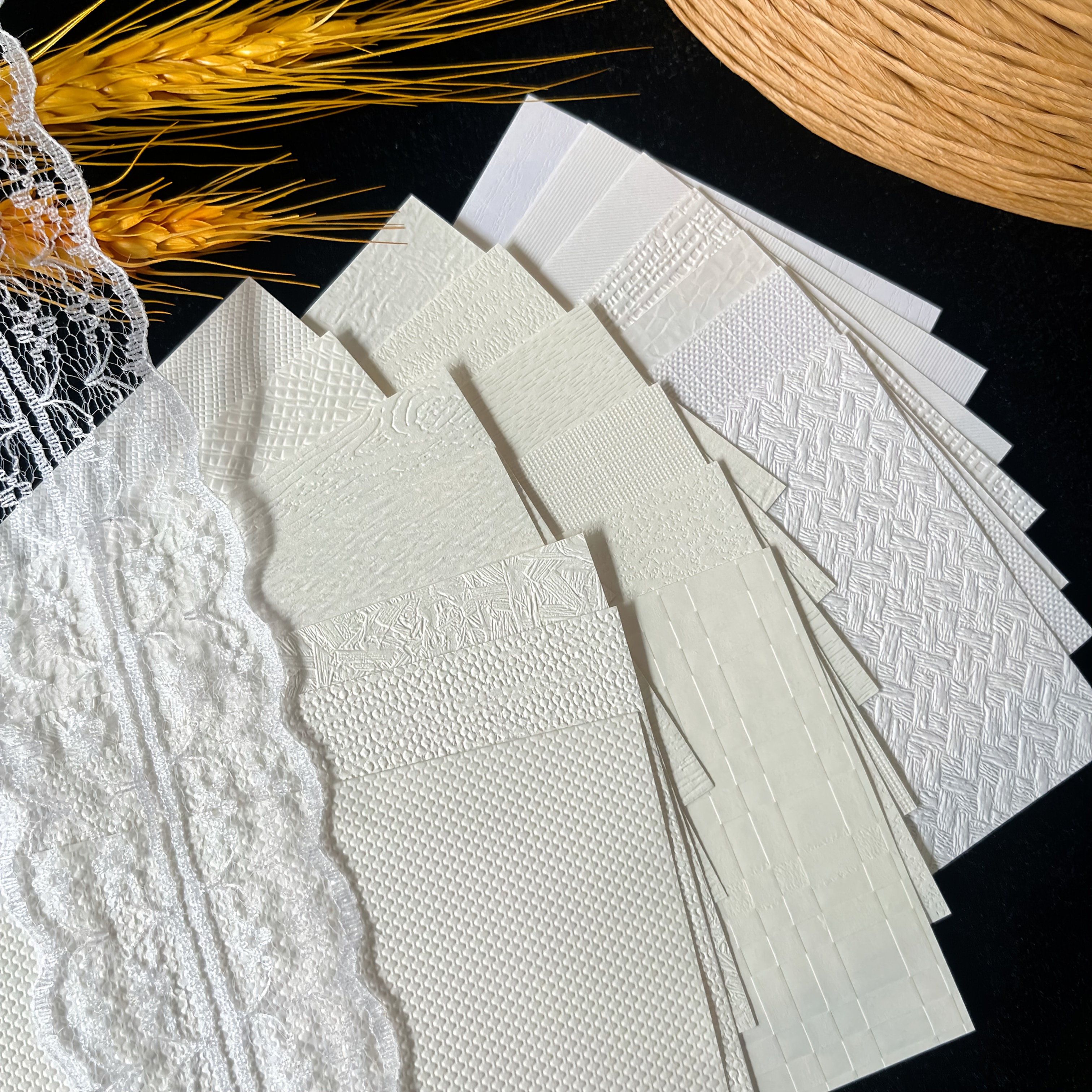 E-shop 20 Blatt A4, A5, A6 Premium Vintage Gemischtes Cardstock - Premium Papier, Strukturiertes Papier Gemischtes Set - Gemischtes Spezialpapier für