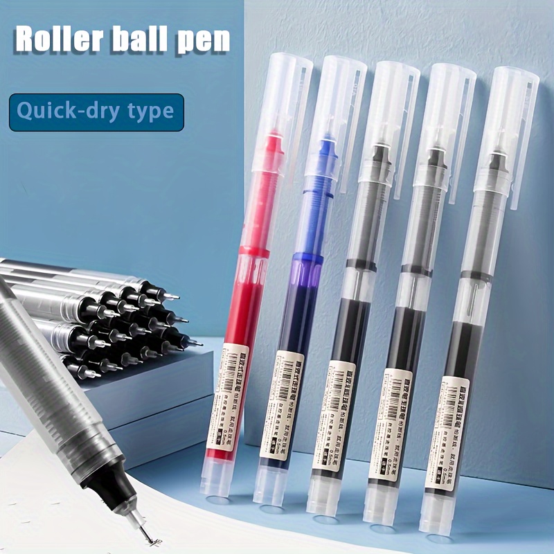 

Multi- Pen Set, Quick-drying Type. Suitable For Schools, Offices And Stationery Stores. Plastic, Push-button Lid, Round Body, Nib