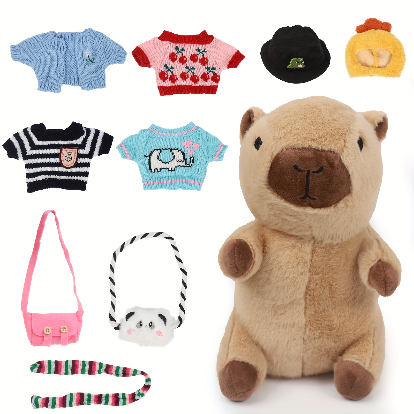 Vêtements Build A Bear – Tenue Capybara Pour Peluche, Accessoire Pour Poupées 19-25 Cm, Cadeau Enfant