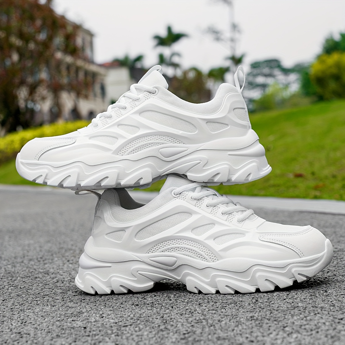 Lazada White Sneakers With Thick Sole Chunky Sneakers Sneakers