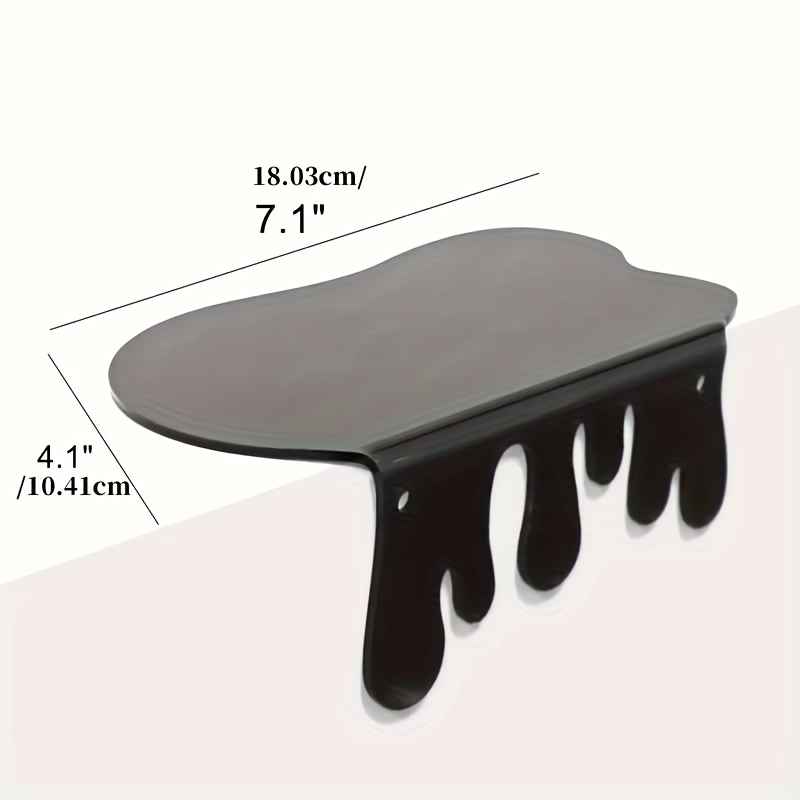 E-shop Hongcheng Schwarze Metall Schweberegale - Kleine Wand Aufbewahrung & Präsentation