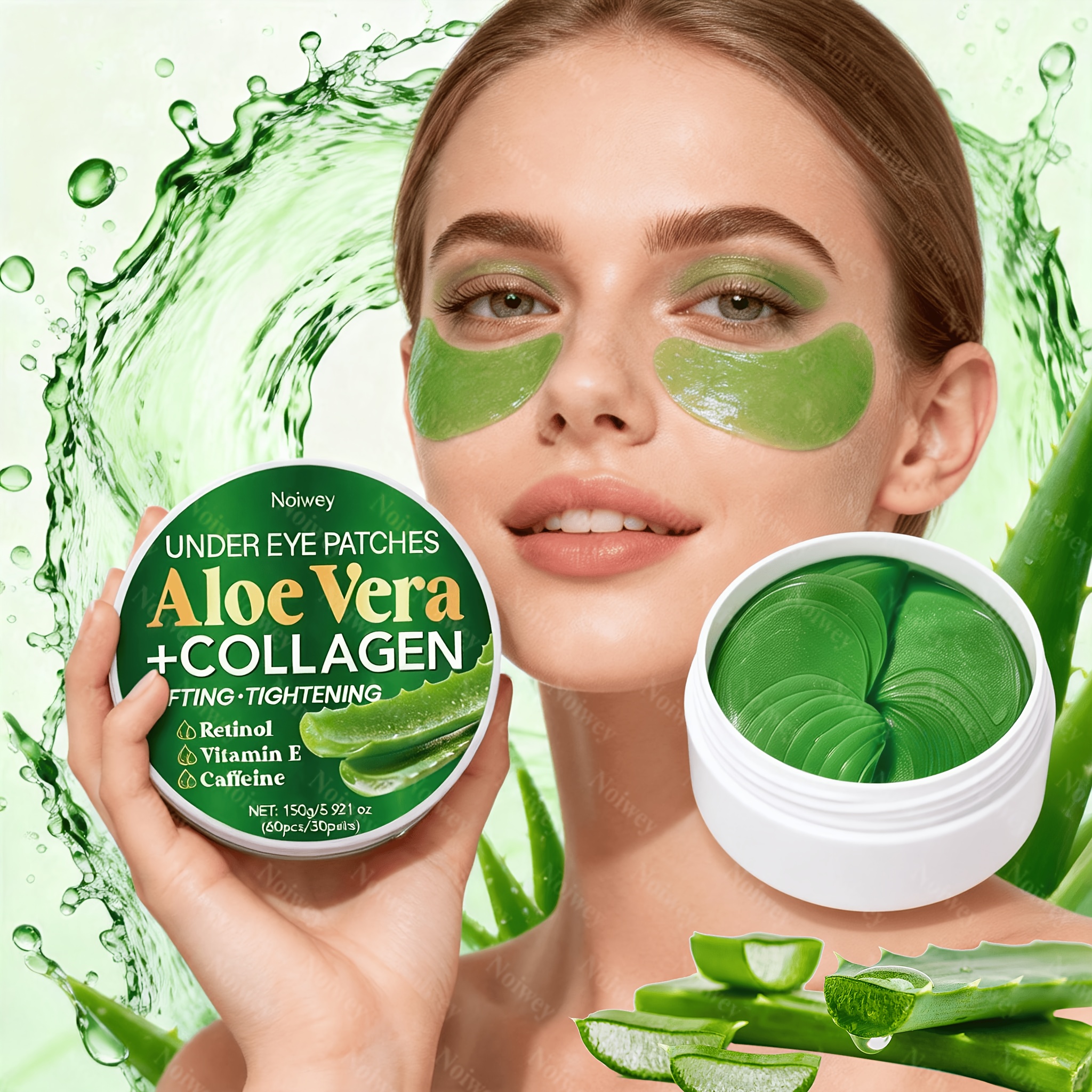 60 stck aloe vera augenpads (30 paar) kollagen - Temu Germany