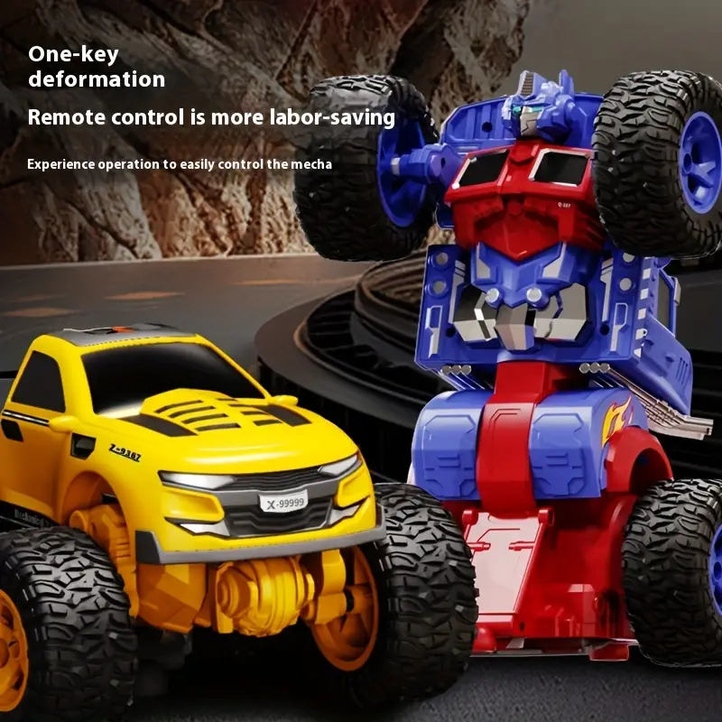 transformed remote control key deformation 2 4g off road climbing model toy kong robot suitable for christmas childrens day and birthday gifts for boys and girls over 8 years old details 1