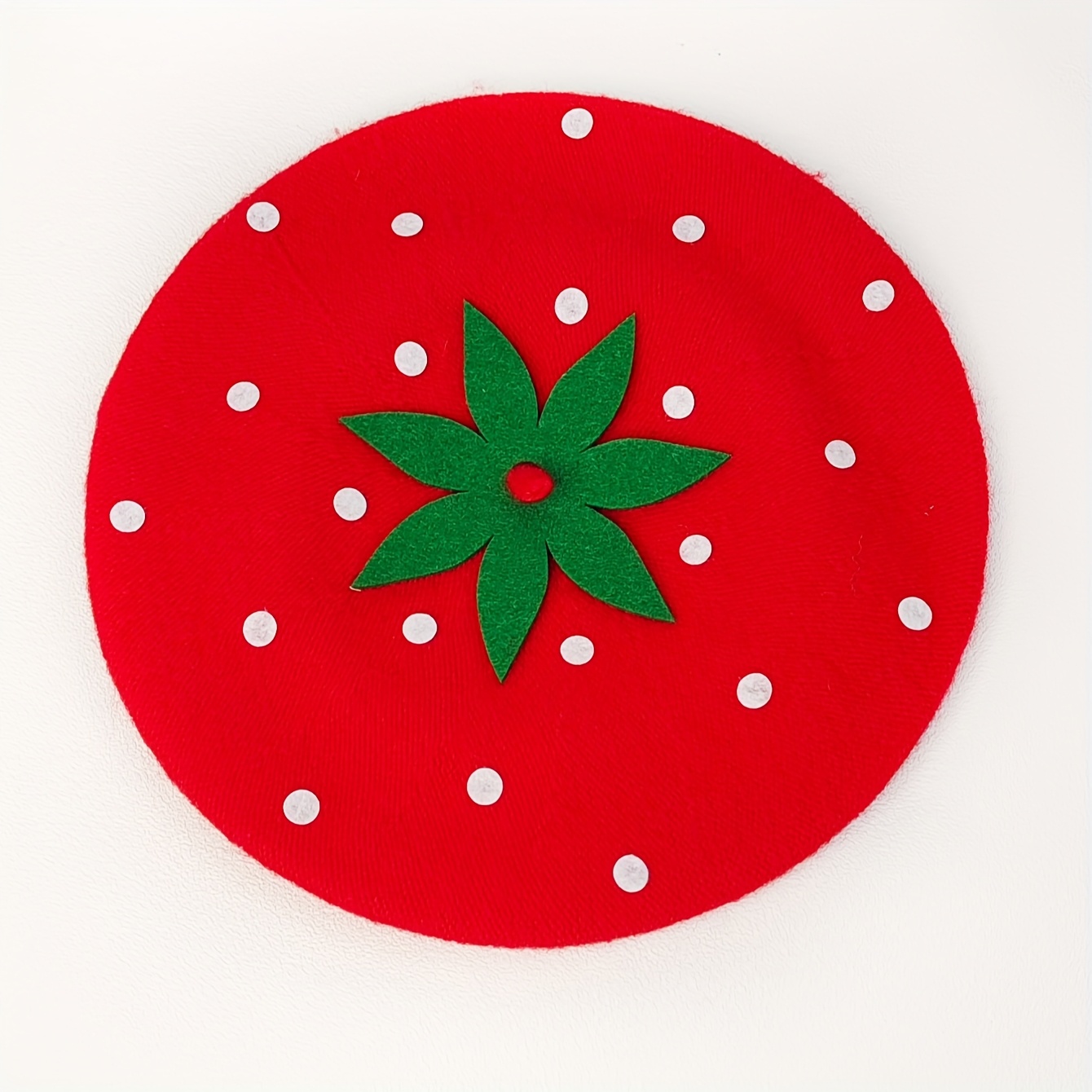E-shop Herbst/Winter Neue Wollfilz-Beret - Erdbeer-Hut für Damen, Japanischer Stil Süße Niedliche Malerberet
