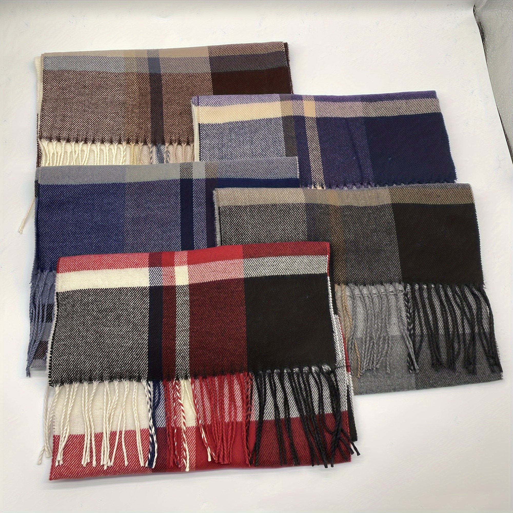 

1pc Autumn And Winter Men's Scarf, Fashion Warm Scarf For Women