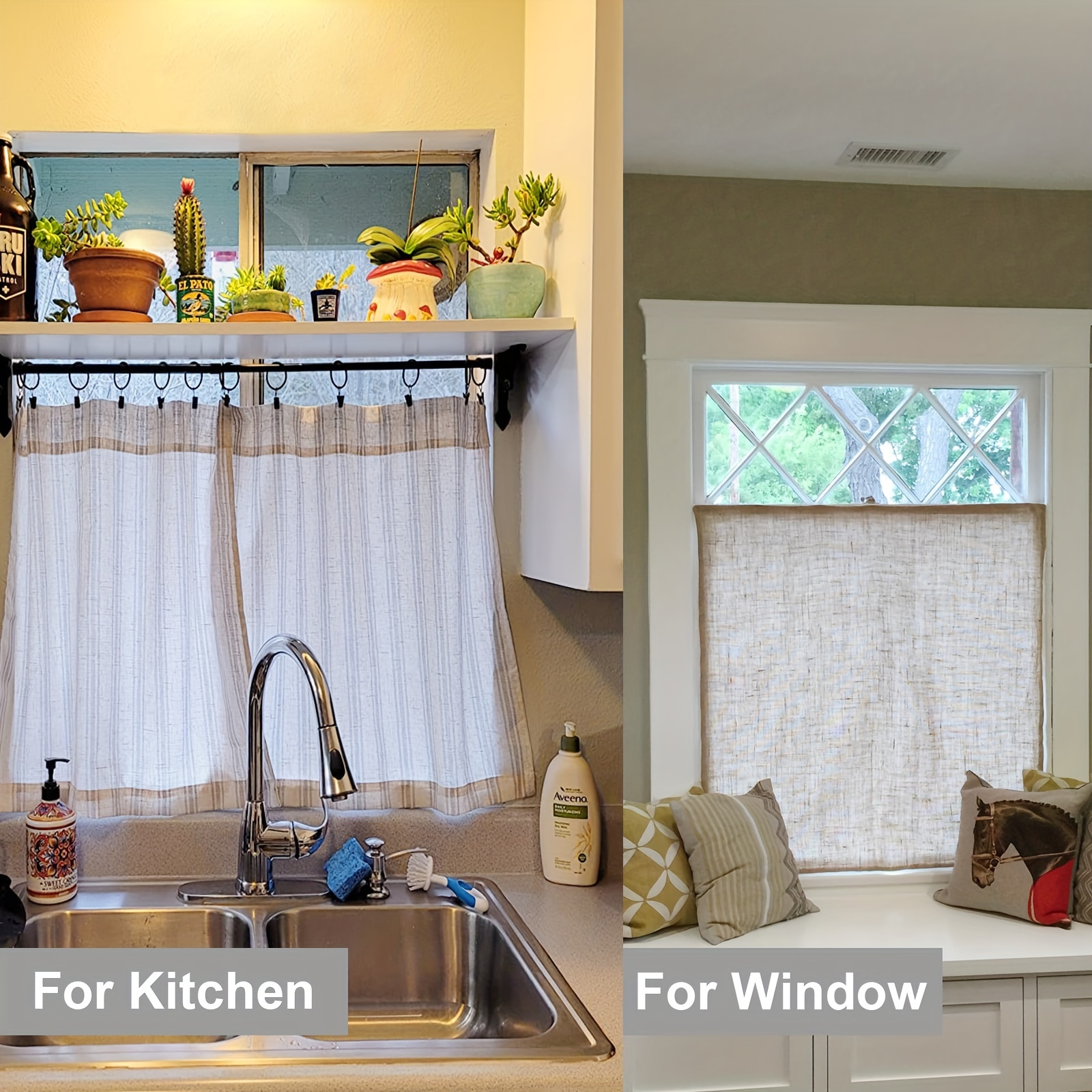 Varillas de tensión de 26 a 39 barras de cortina ajustables pequeñas para  ventana, de ancho telescópico extensible, para utensilios de cocina
