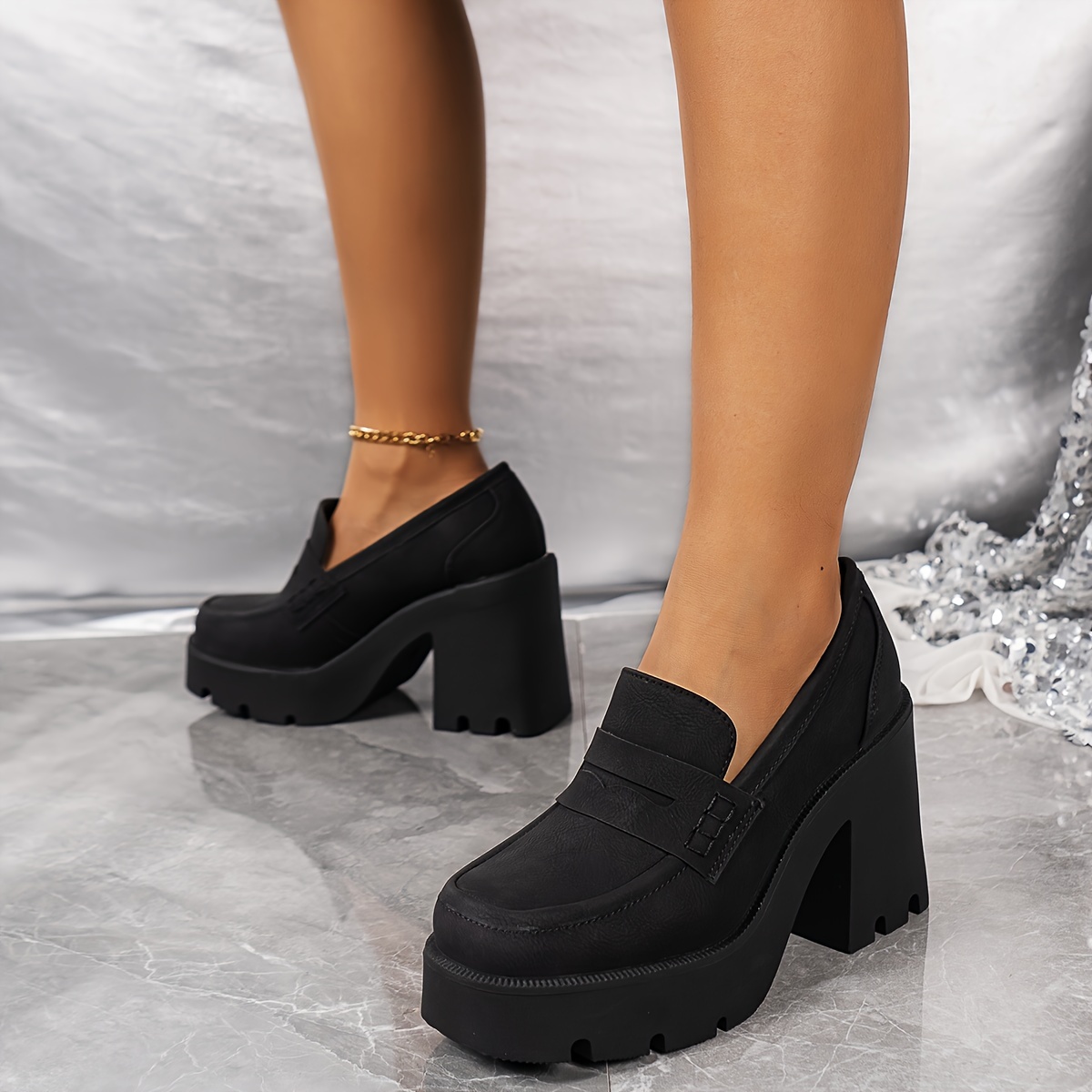 Tacco Mocassini Quanticlo Scarpe Chiuse Con Tacco Basso On Sale