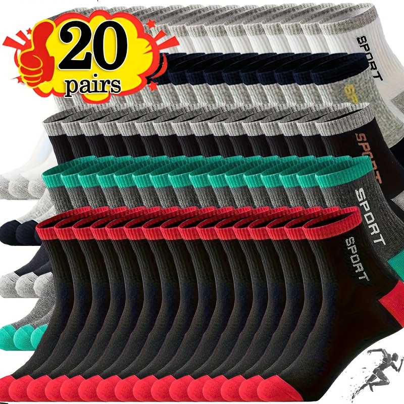 E-shop 40 Stück (20 Paare) Bequeme und atmungsaktive Sportschuhe, Unisex, mit stilvollem Buchstaben-Design, geeignet für lässiges Laufen und Fitness zu